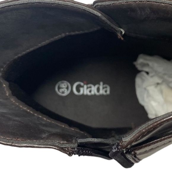 NWT Brown Steampunk Victorian Costume German Ankle Booties Size 7.5 EUR 38 - Picture 10 of 13